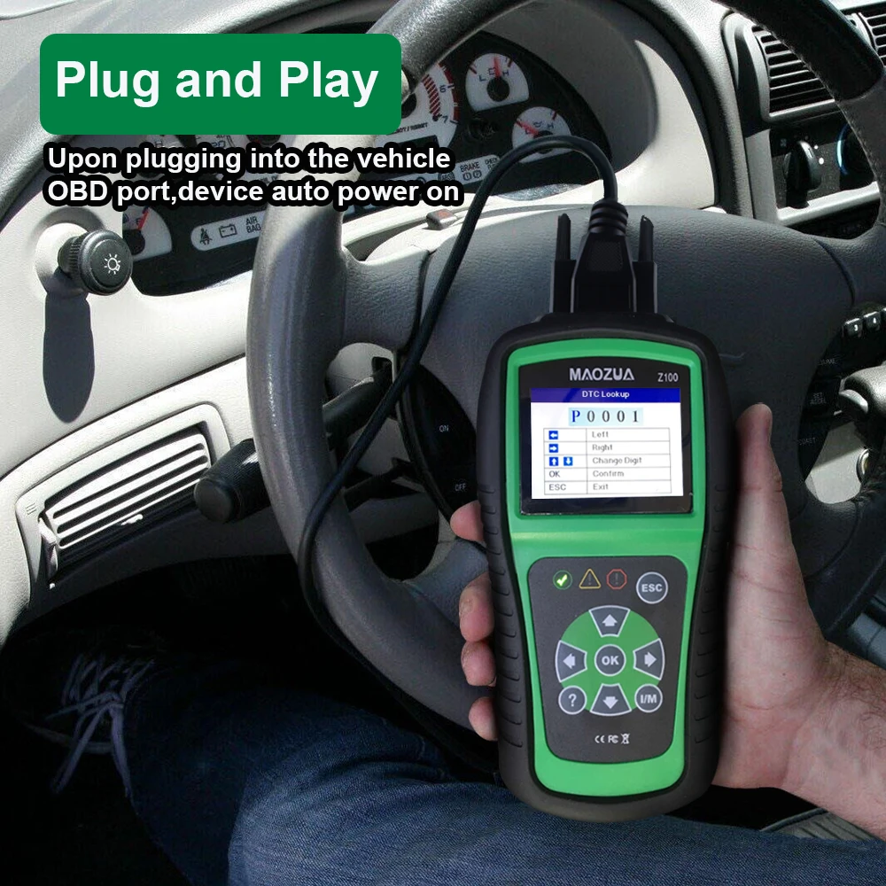 OBD2 OBD Автомобильный сканер диагностический инструмент Maozua Z100 автоматический