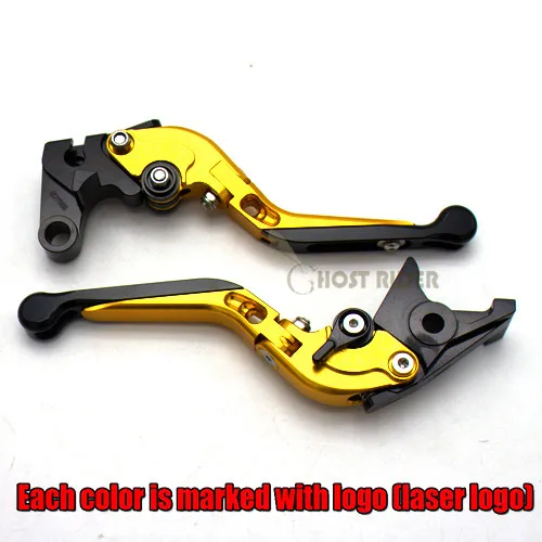 Golden black Логотип(ZR-7) зеленый+ Титан для Kawasaki ZR-7/S ZR7 ZR7S 1999-2003 2000 2001 2002 ЧПУ мотоцикл Рычаги Тормозная система сцепления - Цвет: Golden black