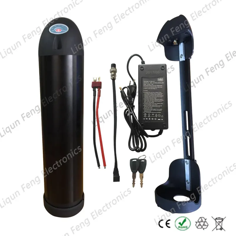48В бутылка для воды батарея электровелосипеда 12Ач Электрический велосипед