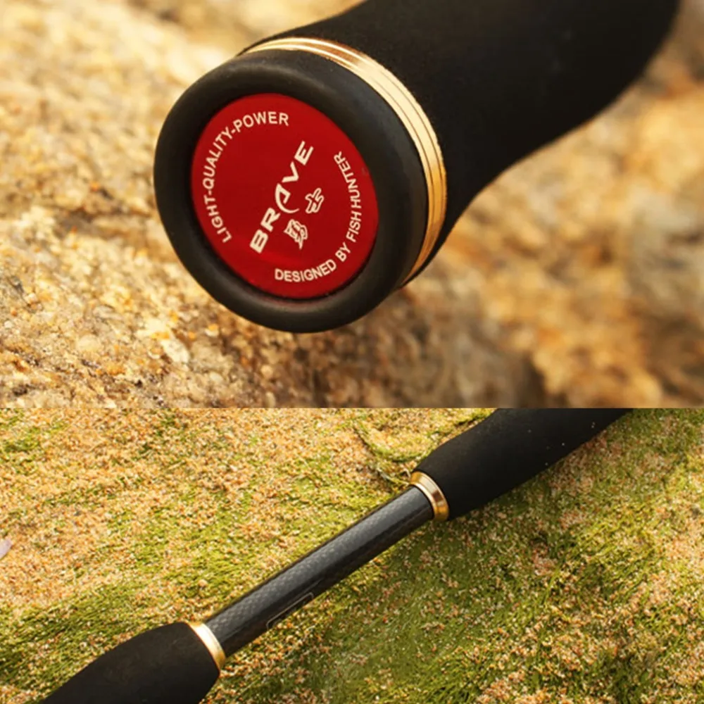 2016 Brave Fresh Water Casting Rod 1.83m/1.98m/ 2.13m M/ ML / MH 98% Carbon Fiber Portable Fishing | Спорт и развлечения