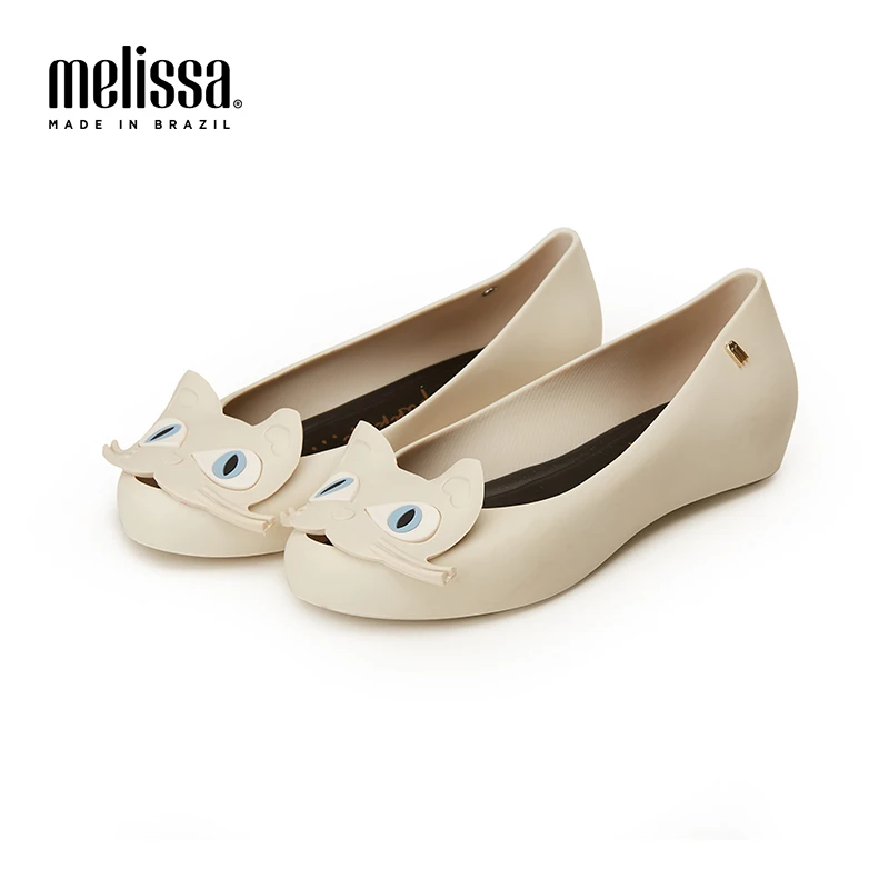 Melissa/обувь Cat; Новинка года; женские сандалии на плоской подошве; обувь melissa для женщин; прозрачные сандалии; женская прозрачная обувь; Adulto Mulher