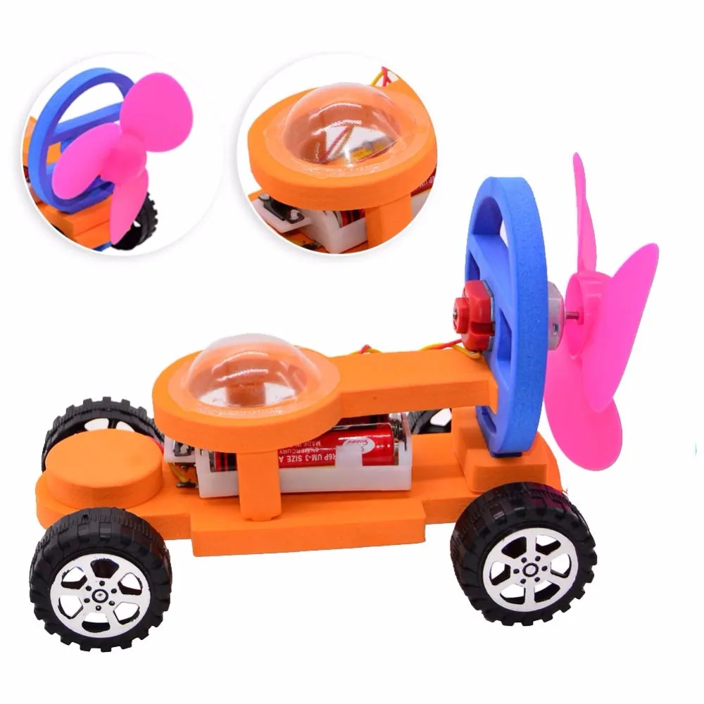 DIY заводная игрушка электрический сборный автомобиль игрушки интеллектуал Авто