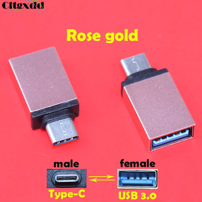 Кабель адаптер cltgxdd USB 3 0 Type C OTG переходник папа мама для Xiaomi Mi5 Mi6 Huawei