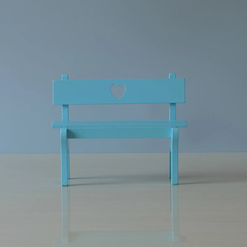 Домашний декор деревянный стул стол фигурки реквизит для фотосессии ручная