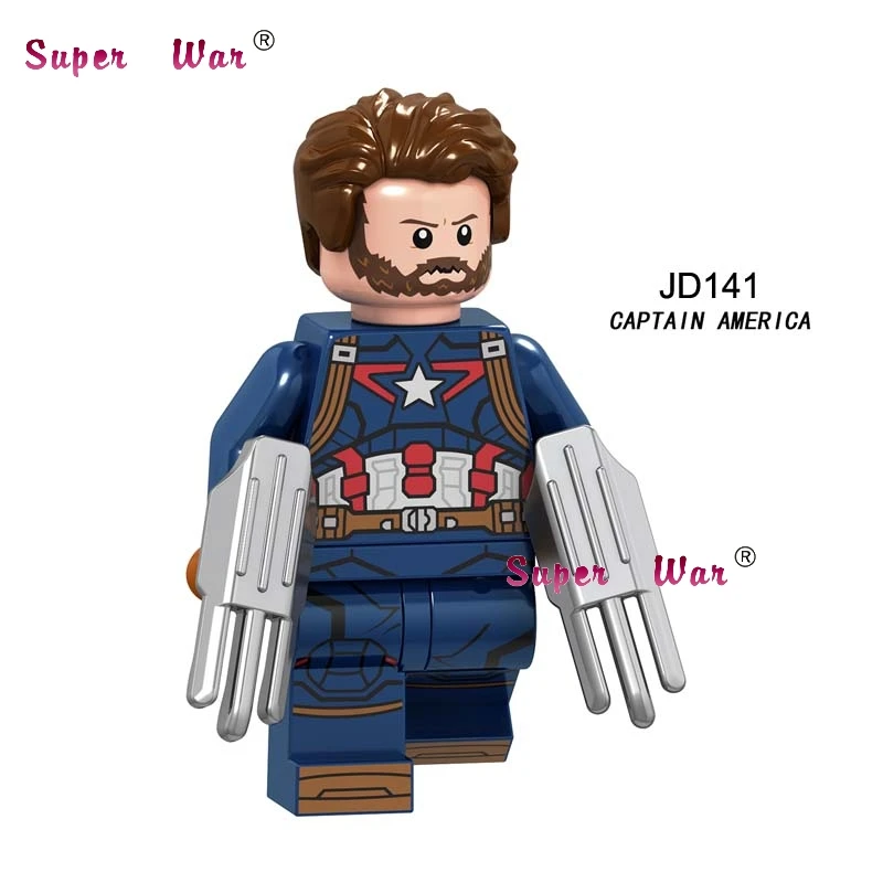 JD141 Один супергерой Капитан Америка Тор видение звезда Владыка Человек-паук Marvel Мстители Бесконечность войны Мстители Строительные блоки детские игрушки - Цвет: JD141