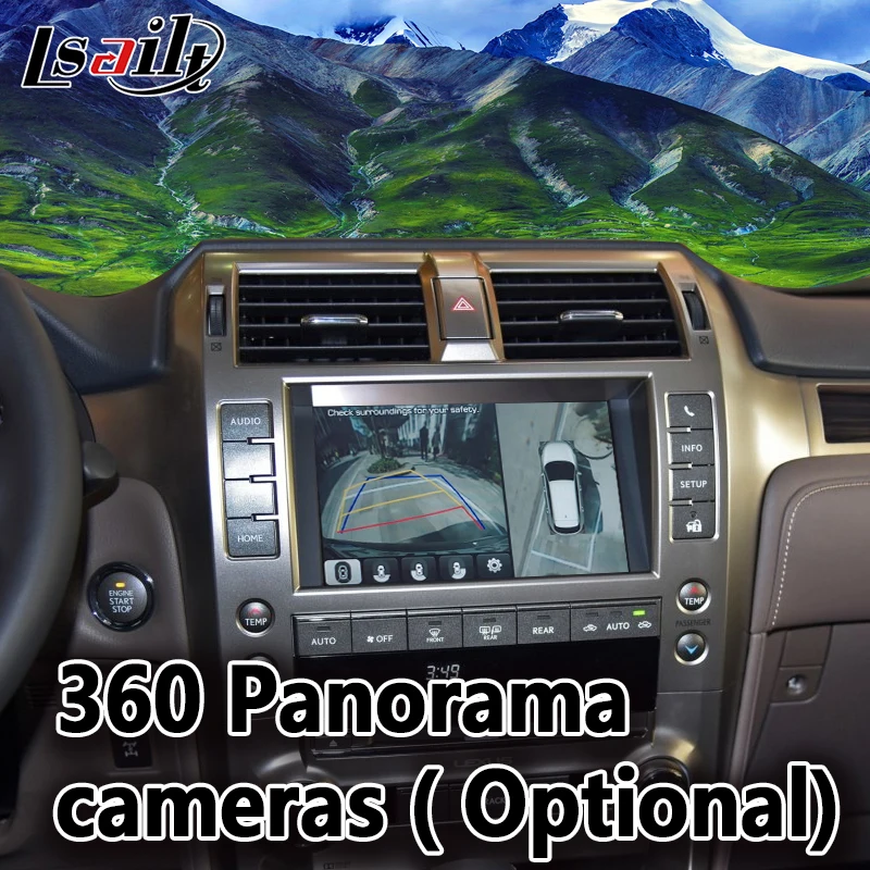 Lsailt Android 7,1 двойная система видео интерфейс для Lexus GX460-19 gps навигационная коробка поддержка carplay и Android авто