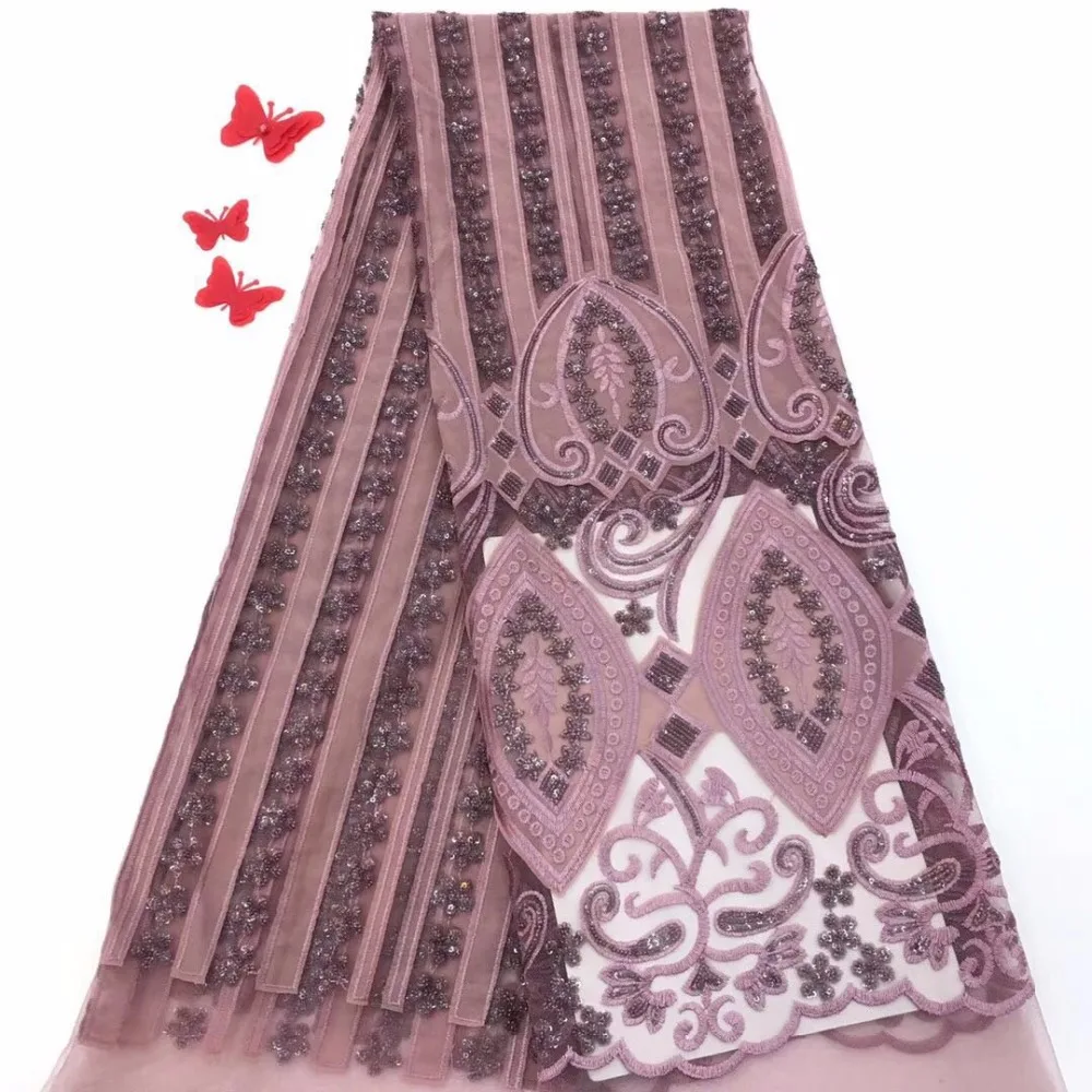 Африканская кружевная ткань 2018 нигерийские кружева с вышивкой для невесты