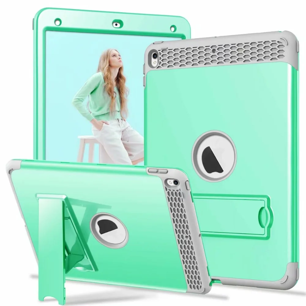 

For iPad Pro 10.5 Case UYFRATE Shockproof 3 layer Hybrid Rugged Full Protective Kickstand Cover For iPad Pro 10.5" 10.5inch