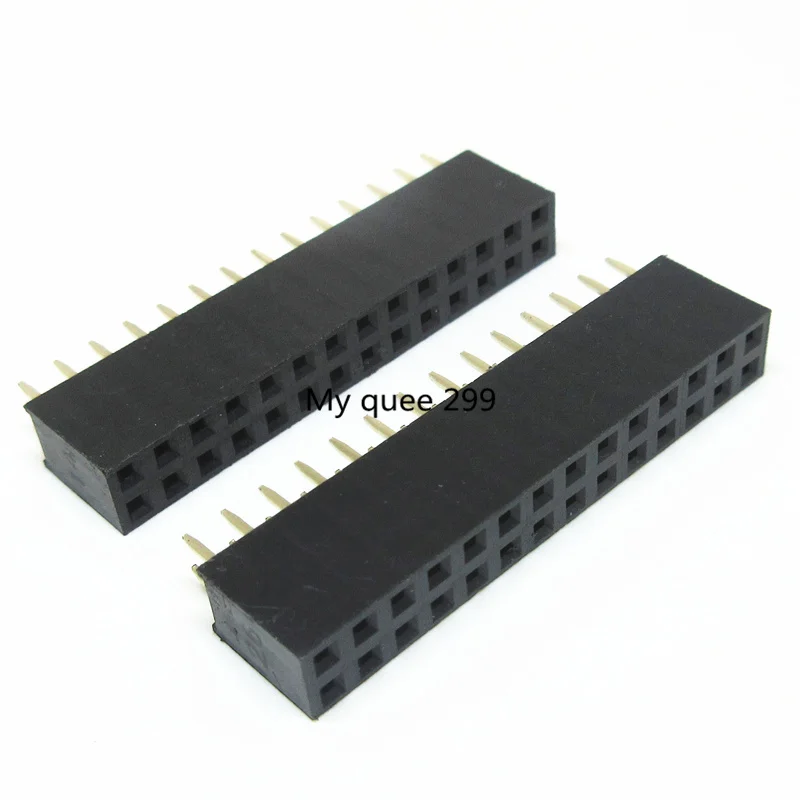 Бесплатная доставка 10 шт. 14P 2*14 Pin женский двойной прямой ряд шаг штыря 2 54 мм 2*14P