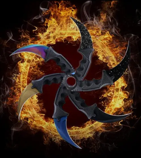 SHNAPIGN охотничий нож Karambit CS GO никогда не выцветает Counter Strike боевой выживания