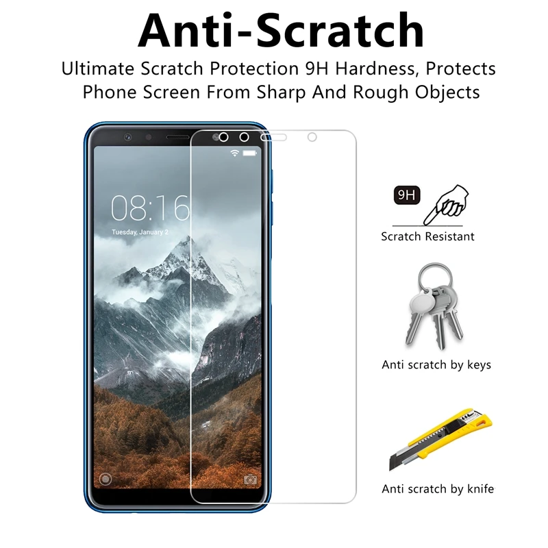 2.5D 0,26 мм 9H Премиум Закаленное стекло для samsung Galaxy A7() Защитная пленка для экрана для samsung Galaxy A7