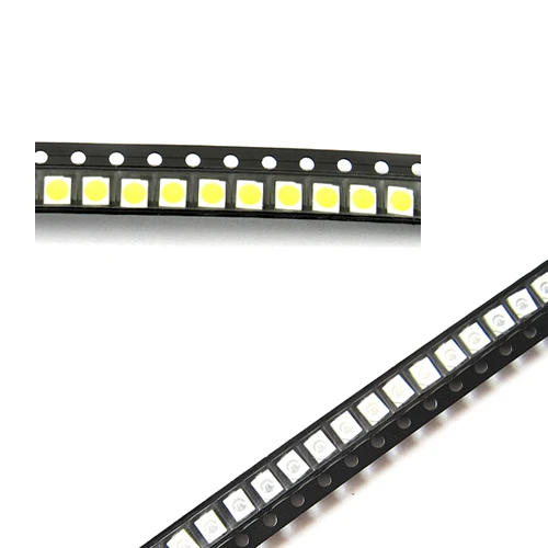 1000 шт. SMD 3528 Светодиодные светоизлучающие диодные бусины синий/чистый