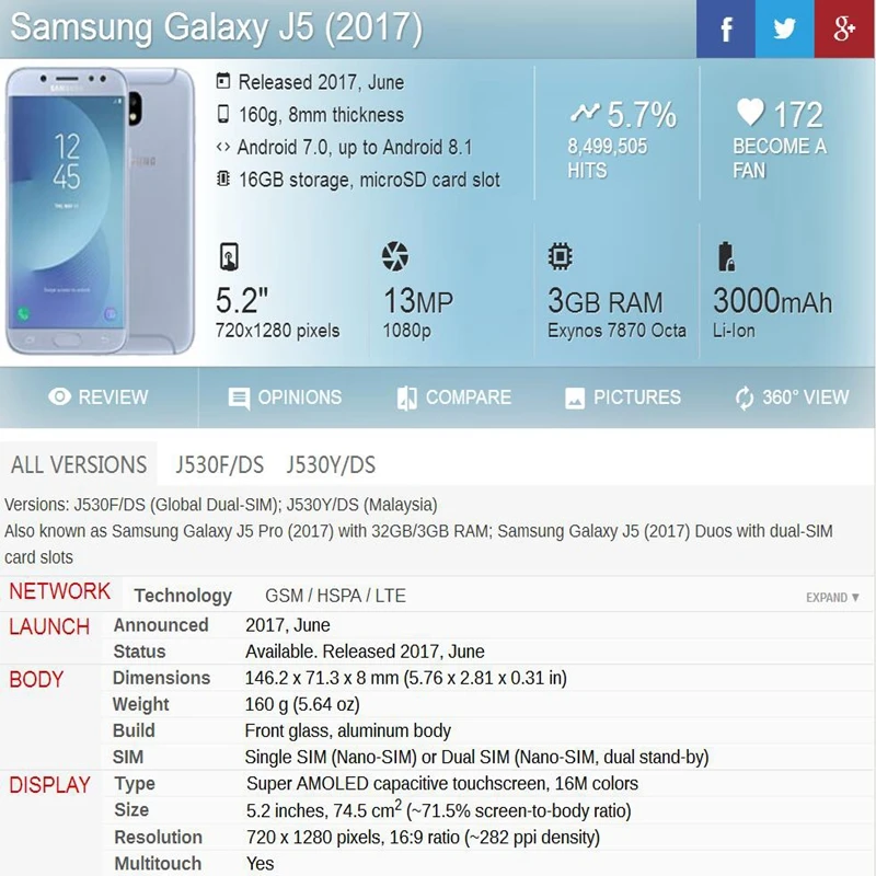 AMOLED LCD Replacemen For SAMSUNG GALAXY j5 2017 J530 J530F SM-J530F J5 Pro Display touch Screen Digitizer Assembly | Мобильные