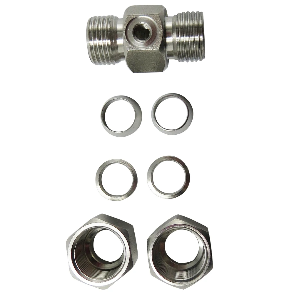 Legines Brass Misting Fittings 6mm 8mm 10mm Reducing Compression Tee - 3/16 Nozzle Thread Pack of 5 | Обустройство дома