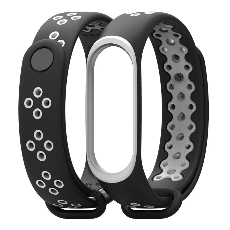 Ремешок на запястье для Xiaomi Mi Band 3 силиконовый браслет смарт часов