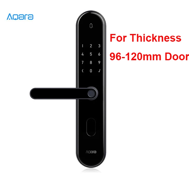 S2 for 96 - 120mm Умный дверной замок Xiaomi Mijia Aqara S2, отпечаток пальца, цифровой сенсорный экран, БЕСКЛЮЧЕВОЙ замок, умный дом, приложение, управление с винтом, комплект - Цвет: S2 for 96 - 120mm