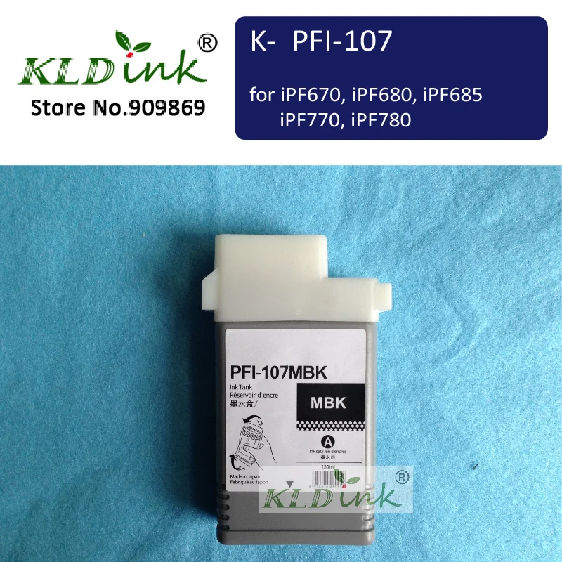 Матовый Черный чернильный бак для igeprograf iPF670 пигментный с эффектом PFI 107MBK|ink printer