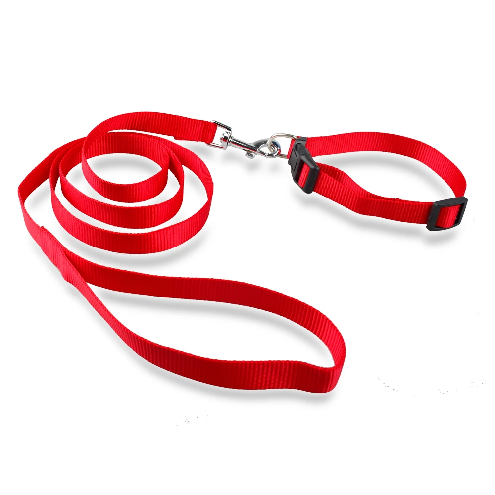 Нейлоновый собачий ошейник и набор свинцовых поводков для собак регулируемые