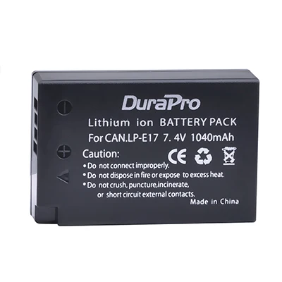 1 Battery 2 шт. LP-E17 LPE17 LP E17 батарея для камеры+ ЖК-дисплей USB зарядное устройство для Canon EOS Rebel T6i 750D T6s 760D M3 800D 8000D Kiss X8i - Цвет: 1 Battery