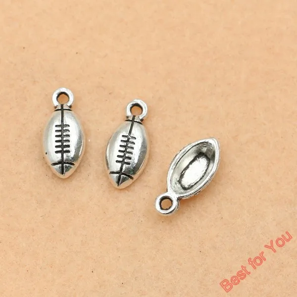 15 шт тибетские посеребренные футбольные Подвески для самостоятельного