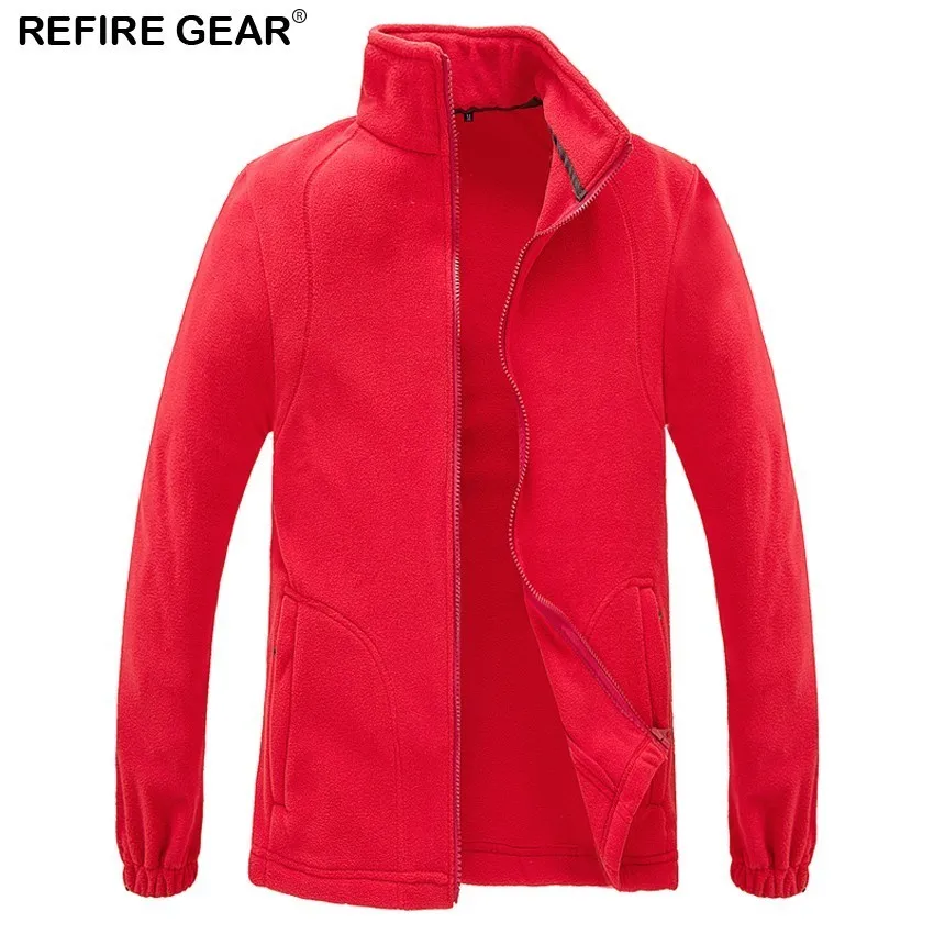 Мужская и женская зимняя флисовая куртка Refire Gear уличная спортивная теплая