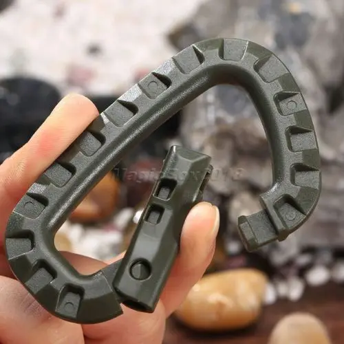 5 шт. пластиковые карабины для улицы крючок с пряжкой брелок ключей инструмент