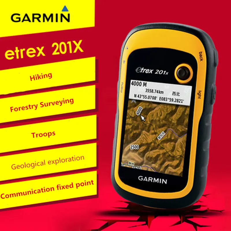100% Оригинальный Garmin eTrex 201X Открытый Ручной gps навигатор индикатор положения