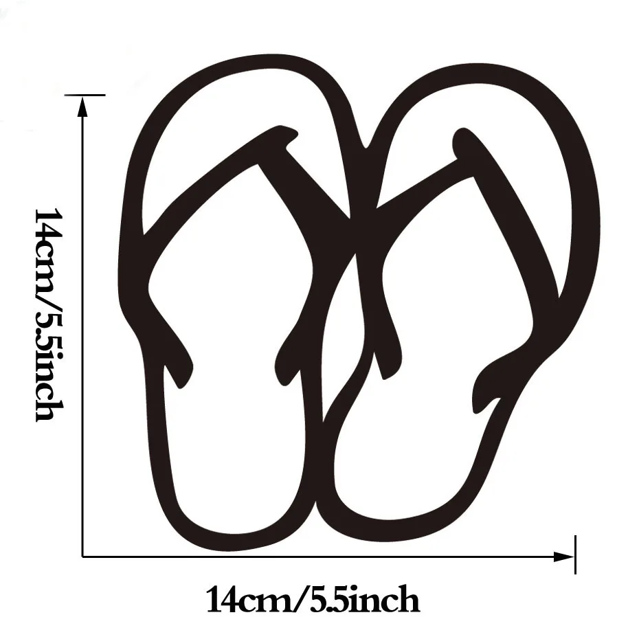 Шлепанцы стикеры на стену-океан пляжная Летняя обувь гостиная спальня наклейки