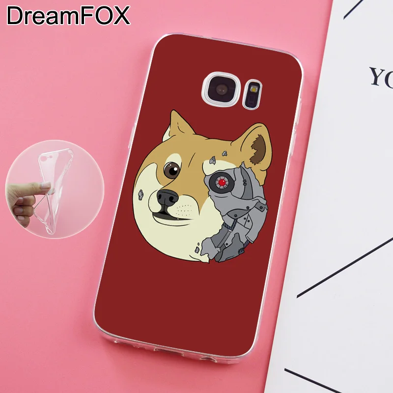 DREAMFOX K151 Pocket Doge Мягкий ТПУ силиконовый чехол для samsung Galaxy Note S 6 7 8 9 Edge Plus Grand Prime |