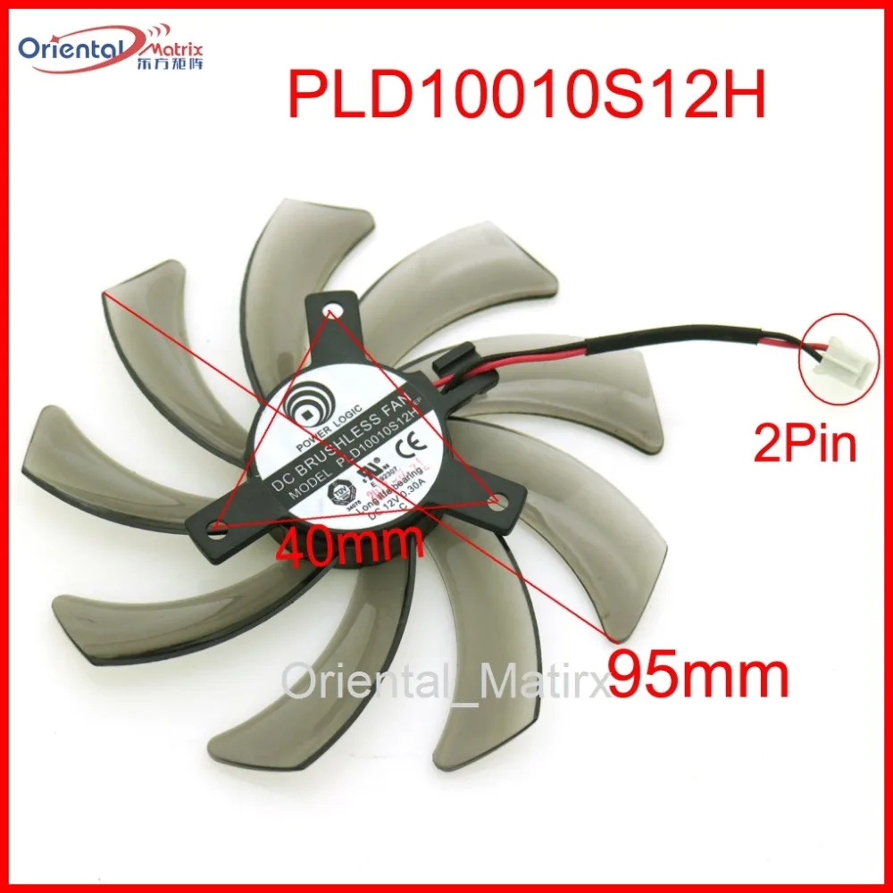 Бесплатная доставка PLD10010S12H 12В 0 30a 95 мм 2Pin VGA вентилятор для видеокарты Gigabyte GeForce GTX
