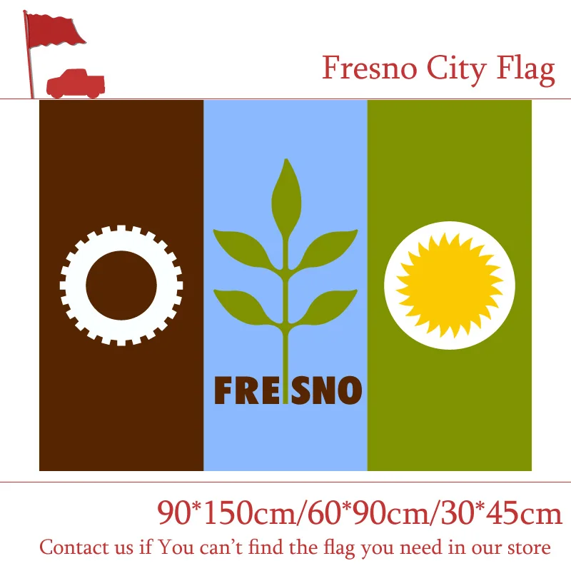 

Fresno City Flag 30*45cm Car Flag 90*150cm 60*90cm Flag 3*5 Feet Brass Grommet