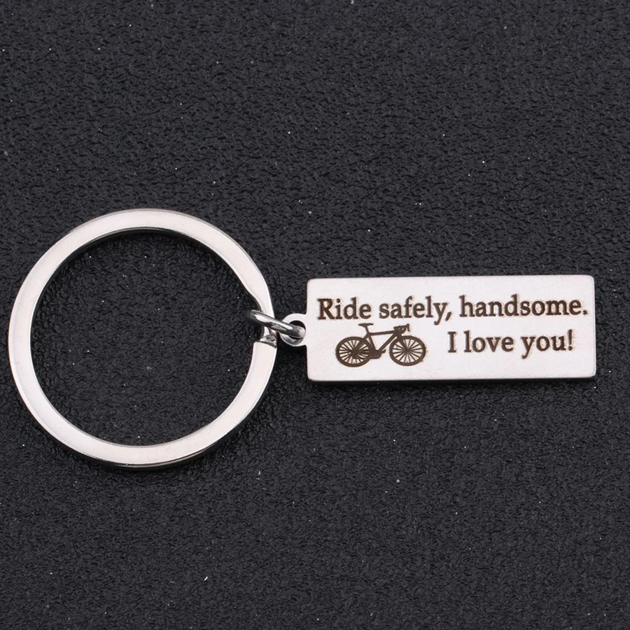 Ride Safe красивый брелок для ключей I Love You подарки пар влюбленных держатель высокое