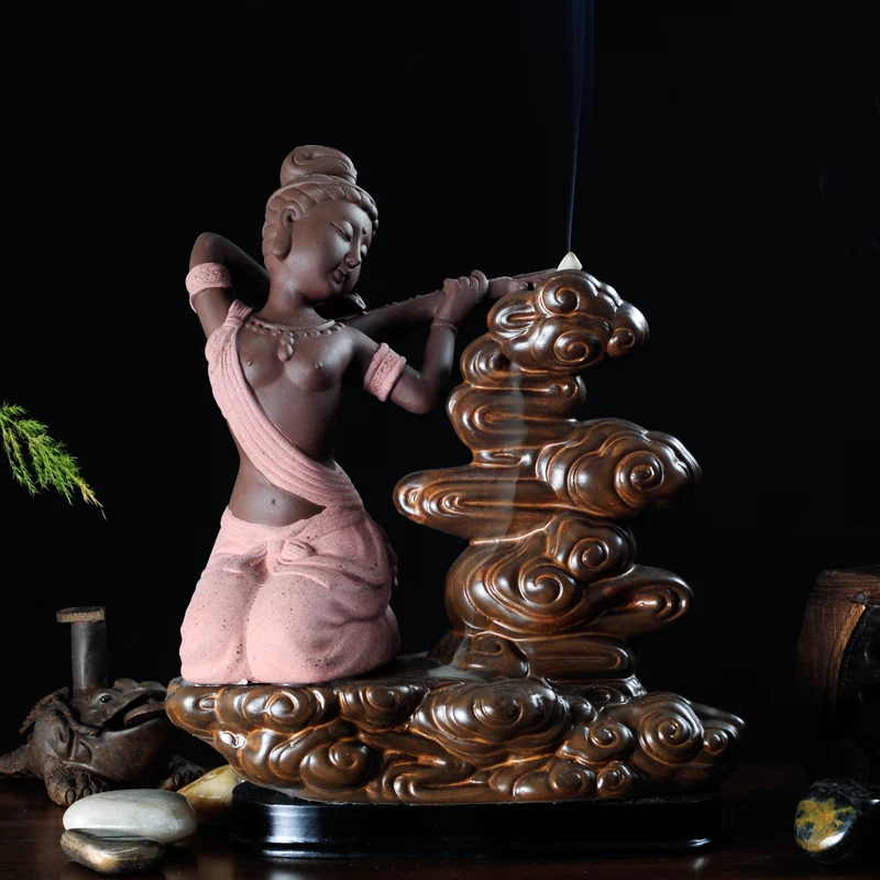 

Ceramic back flying ch ' Fragrant incense cone incense Tower sent the finest sandalwood incense burner sale