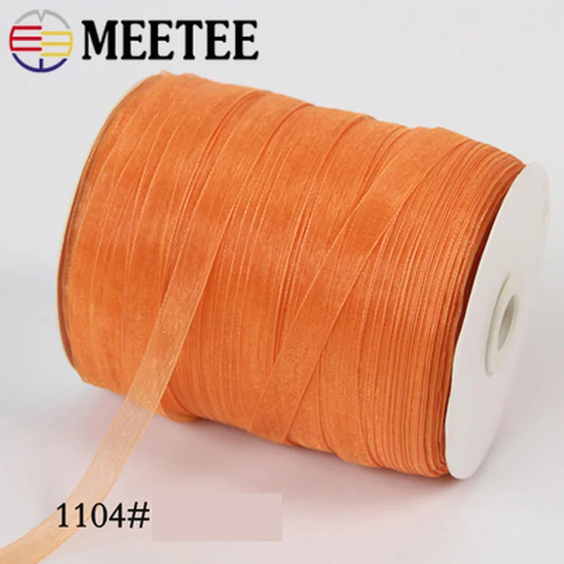 Meetee 1 см ширина 450 м (3/8 &quot) лента прозрачная декоративная Снежная пряжа Подарочная