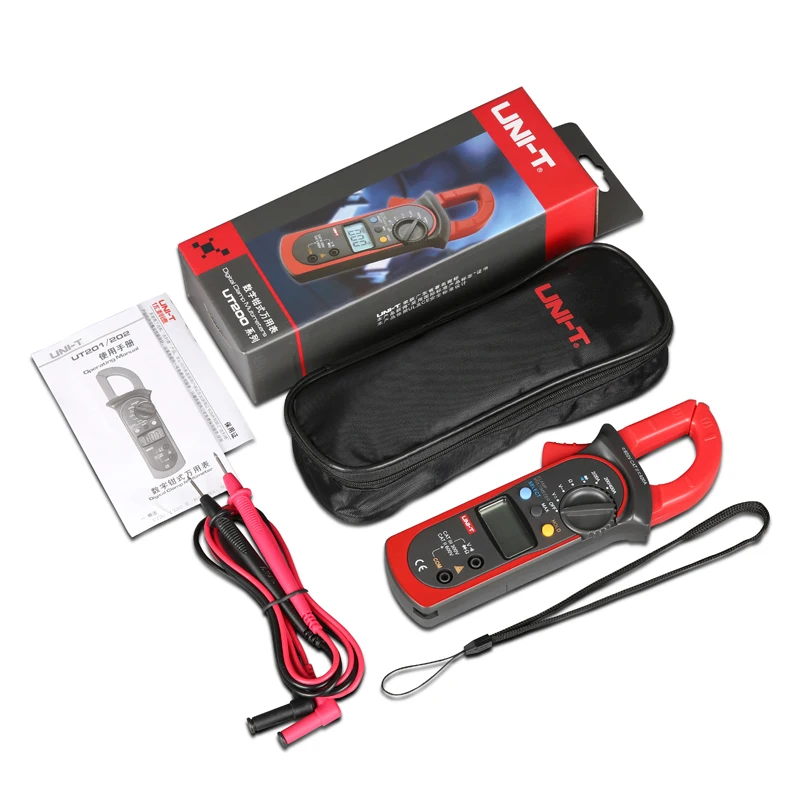

UNI-T Digital Clamp Multimeter UT202A UT201 UT202 AC/DC Voltmeter AC Current Meter Resistance Multi Tester