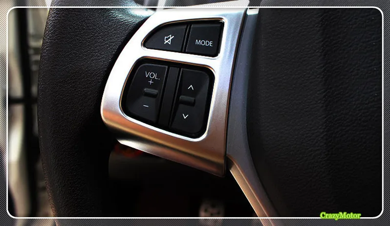 Для Suzuki sx4 s-cross- ABS Матовый Автомобильный руль кнопка Крышка отделка рамка наклейка для левостороннего привода