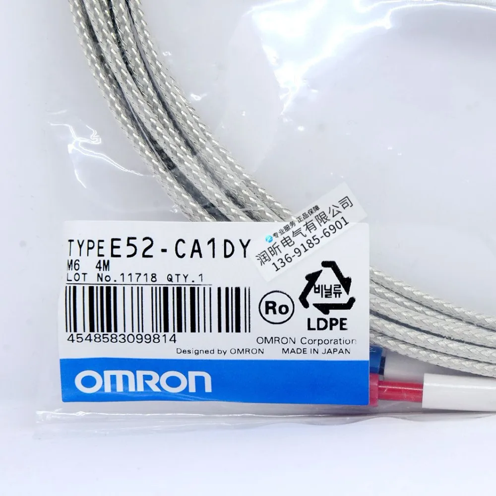 E52L-CA1D E52-CA1DY M6 1M 2M 4M OMRON Thermocouple Sensor 100% New Original | Электронные компоненты и