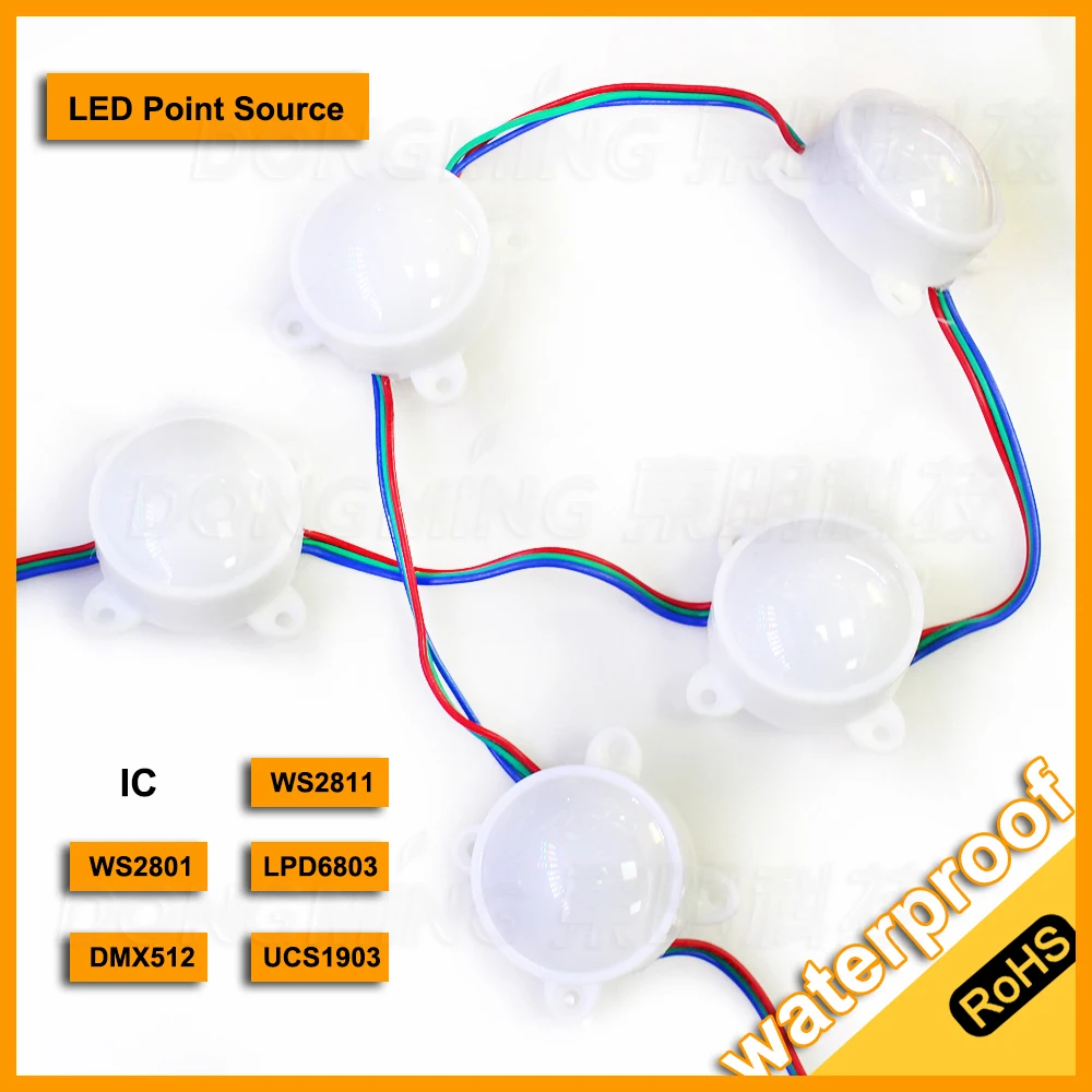 Пиксельные Водонепроницаемые светодиодные модули WS2811 модуль IP68 rgb SMD5050 с 3