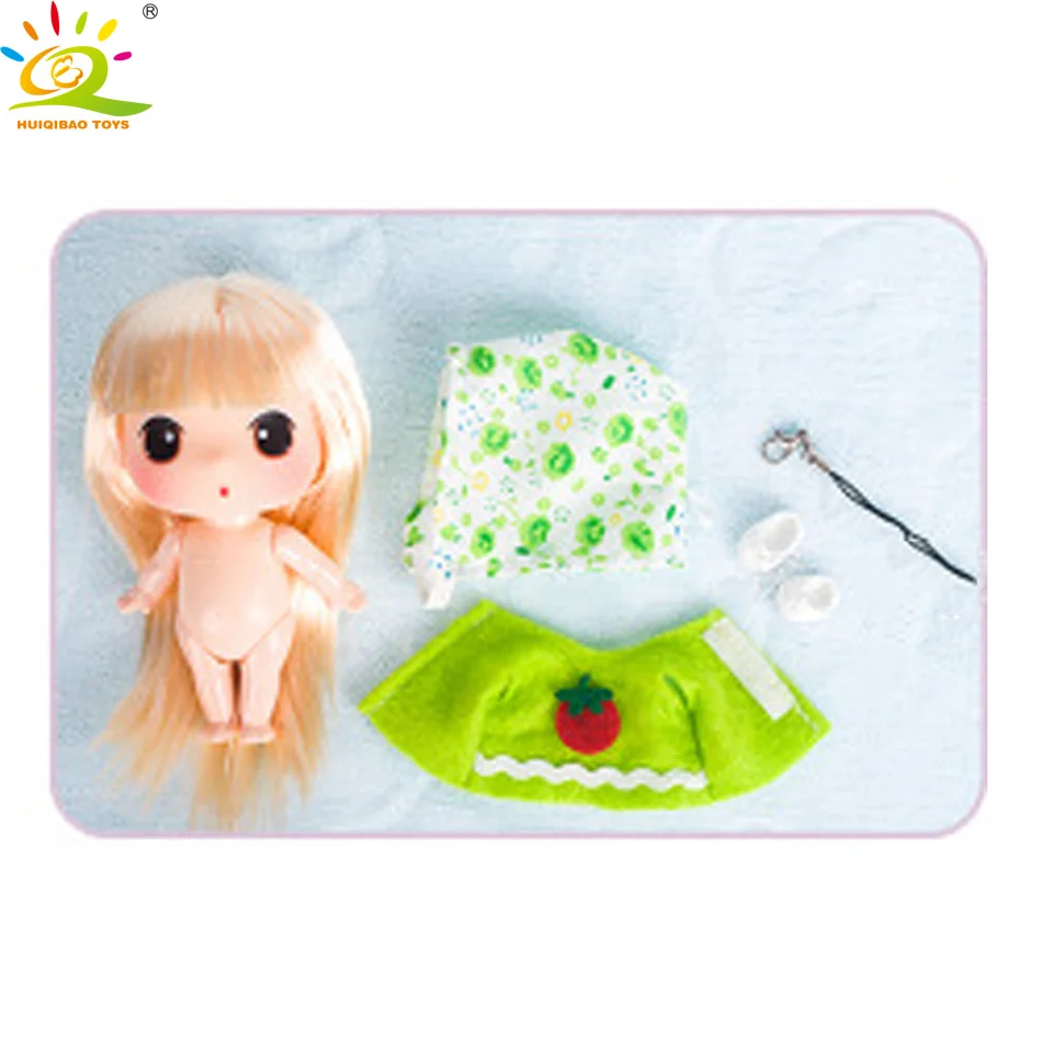 9cm Mini Dressing up Tomatoes clothes Ddung Dolls Korea Fashion Cute Anime Action Figure Princess Children Collection Girls Toys | Игрушки и