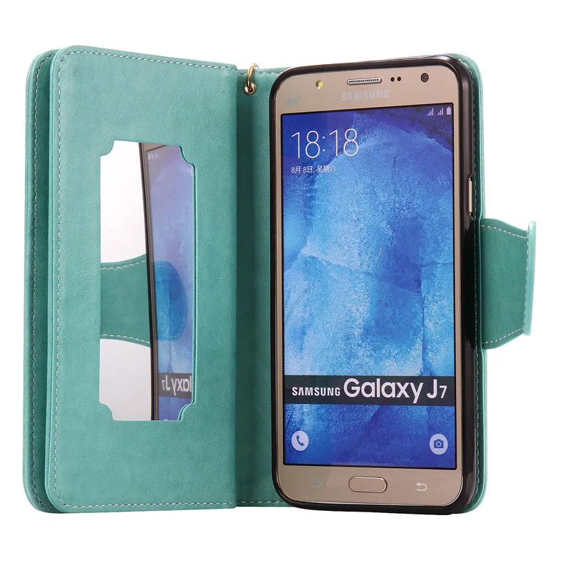 Nephy роскошный Флип кожаный чехол для телефона samsung galaxy J7 Neo Nxt Core J5 Prime J3 Pro A3 A5 duos чехол