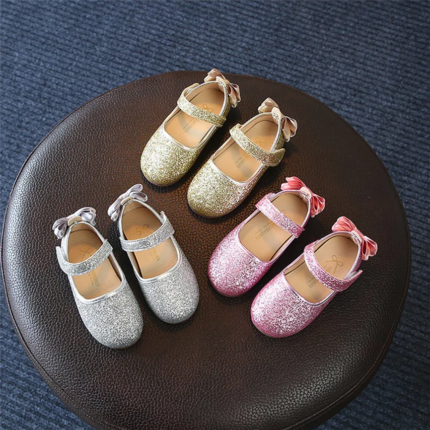 Новинка Весенняя школьная обувь для девочек сандалии с бантом маленьких Сникеры