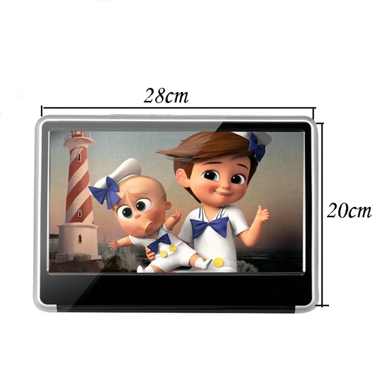 Caroad 11.6 Inch Silver Car Headrest Monitor HD 1080P Video Digital IPS Touch Button DVD Player with HDMI/FM/IR/USB/SD/Game | Автомобили и