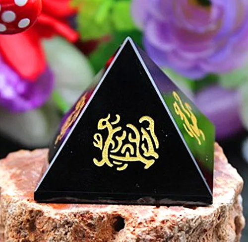 

China's four great god beast natural quartz crystal obsidian pyramid healing