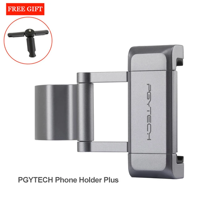 PGYTECH DJI Osmo карманные аксессуары для телефона Osmo Карманный держатель кронштейн для крепления штатива стойка расширения широкоугольный объектив osmo mic - Цвет: Серебристый