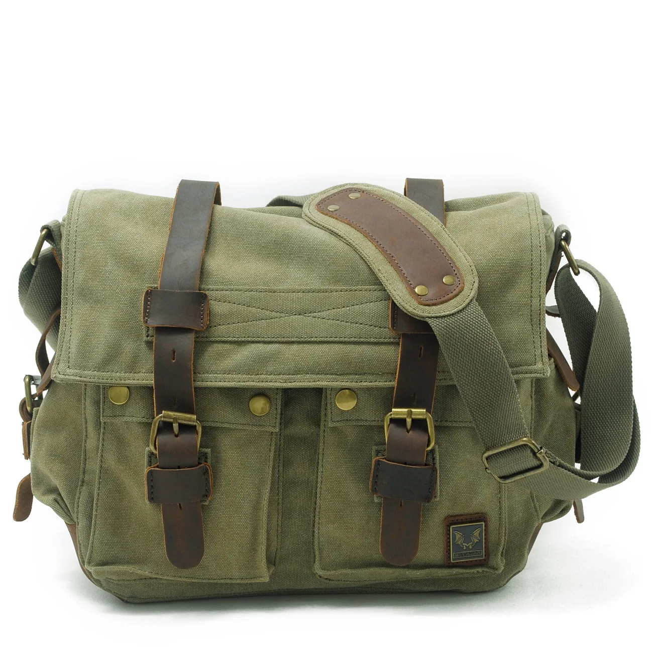 Для мужчин Винтаж Crossbody сумки большой Ёмкость Холст сумка для путешествий Мужской Ретро Курьерские сумки с воловьей кожи - Цвет: Tarmac