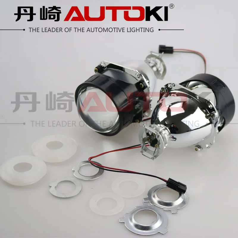 Бесплатная доставка автомобильный биксеноновый проектор Autoki 2 5 дюйма H1 Mini HID LHD RHD