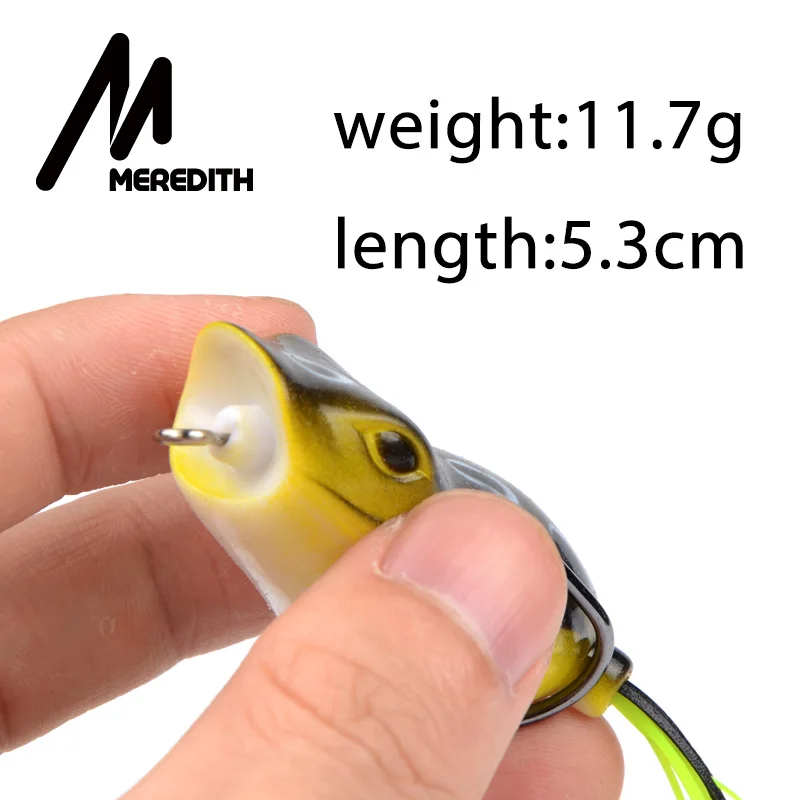 MEREDITH Popper Frog 11 7 г 5 3 см мягкие приманки для ловли окуня|soft baits|lure soft baitfrog lure |