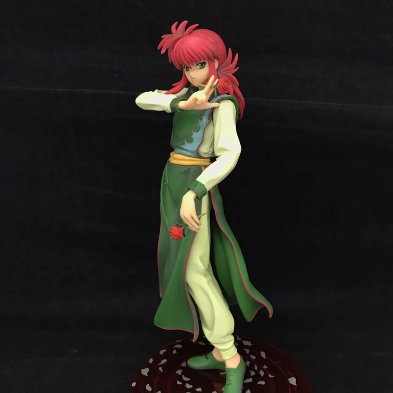 Аниме Yu yu Hakusho фигурка Коллекция Модель Kurama с розой Whip 1/8 Масштаб для маленьких