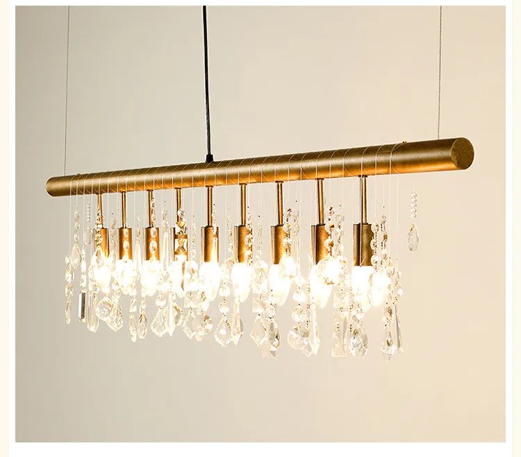 LOFT American Pendant Light Retro Iron Lamp For Bedroom Home Mall Shop Store Dining Room Restaurant Coffee E27 Bulb Crystal | Освещение