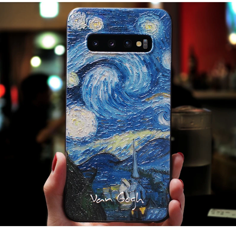 Для samsung Galaxy S8 S9 плюс S10e S10 A10 A20 A30 A40 A50 A70 чехол S10Lite S10Plus чехол Крышка Симпатичные искусства подсолнечника 360 черный чехол